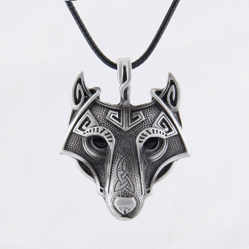 Collier Loup Égyptien (Acier)